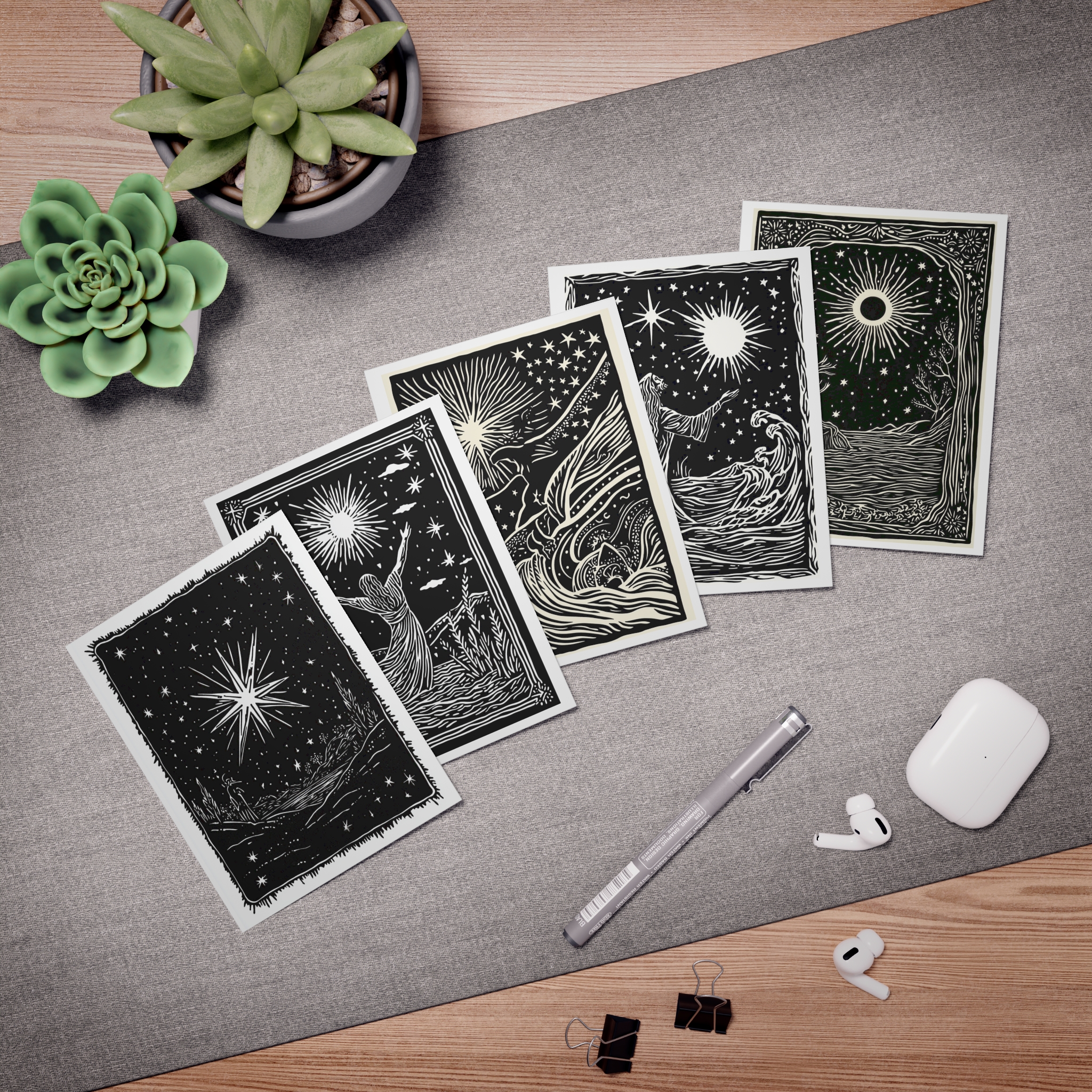 Holiday Winter Light Greeting Cards (5-Pack) - Image 4